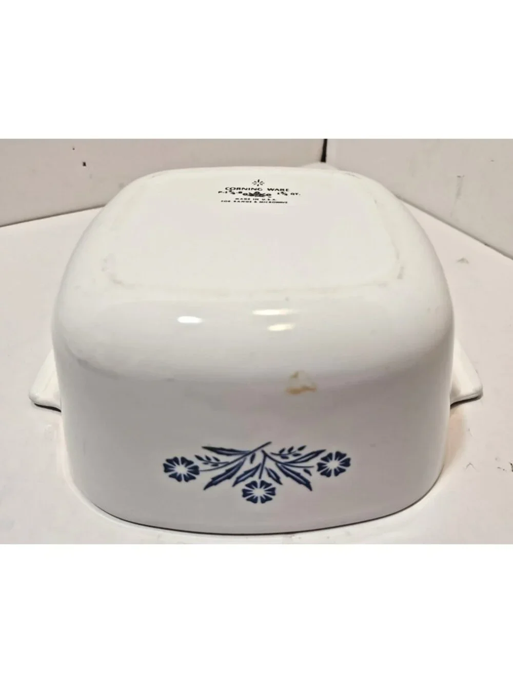 Corning Ware Blue Cornflower Square Casserole  P-1 3/4-B - 1 3/4 Quarts - No Lid
